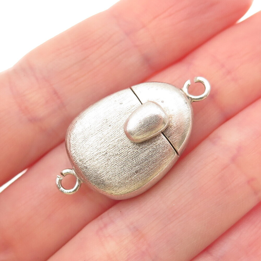 Whitney Kelly 925 Sterling Silver Vintage Bracelet / Necklace Box Lock Clasp